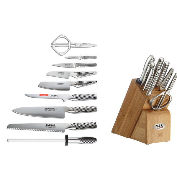 global takashi knife block set